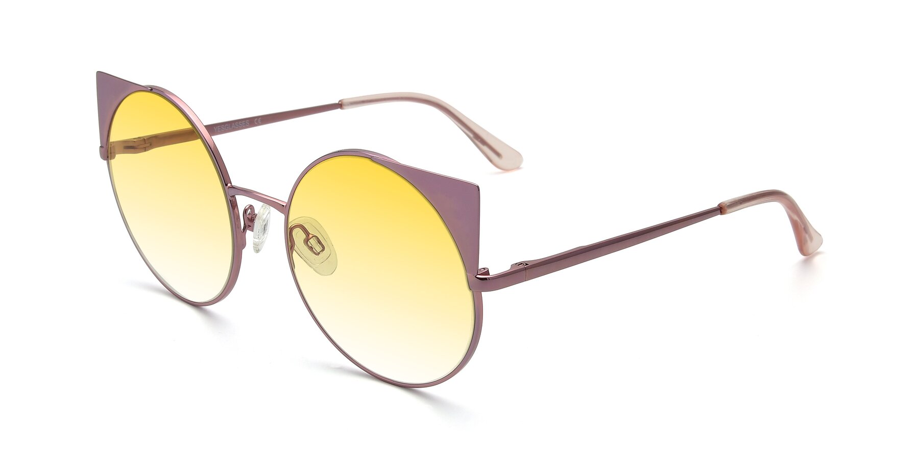 Angle of SSR1955 in Pink with Yellow Gradient Lenses