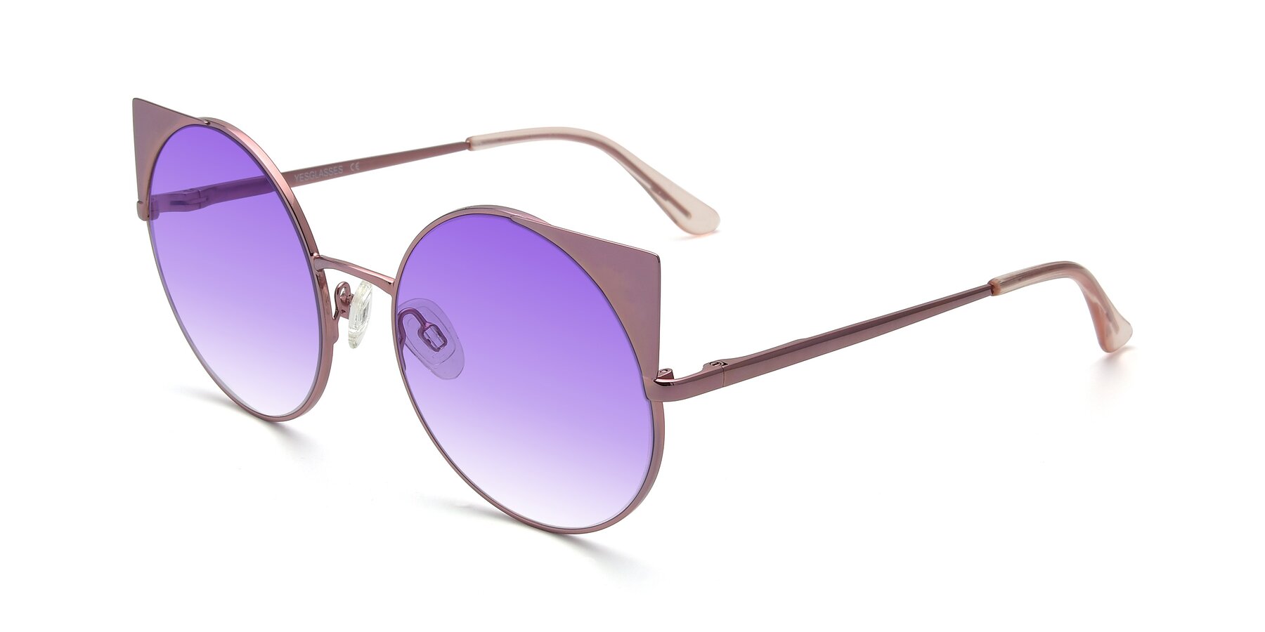Angle of SSR1955 in Pink with Purple Gradient Lenses