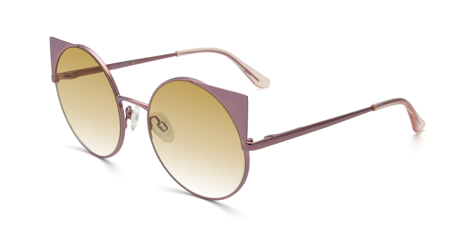 Angle of SSR1955 in Pink with Champagne Gradient Lenses
