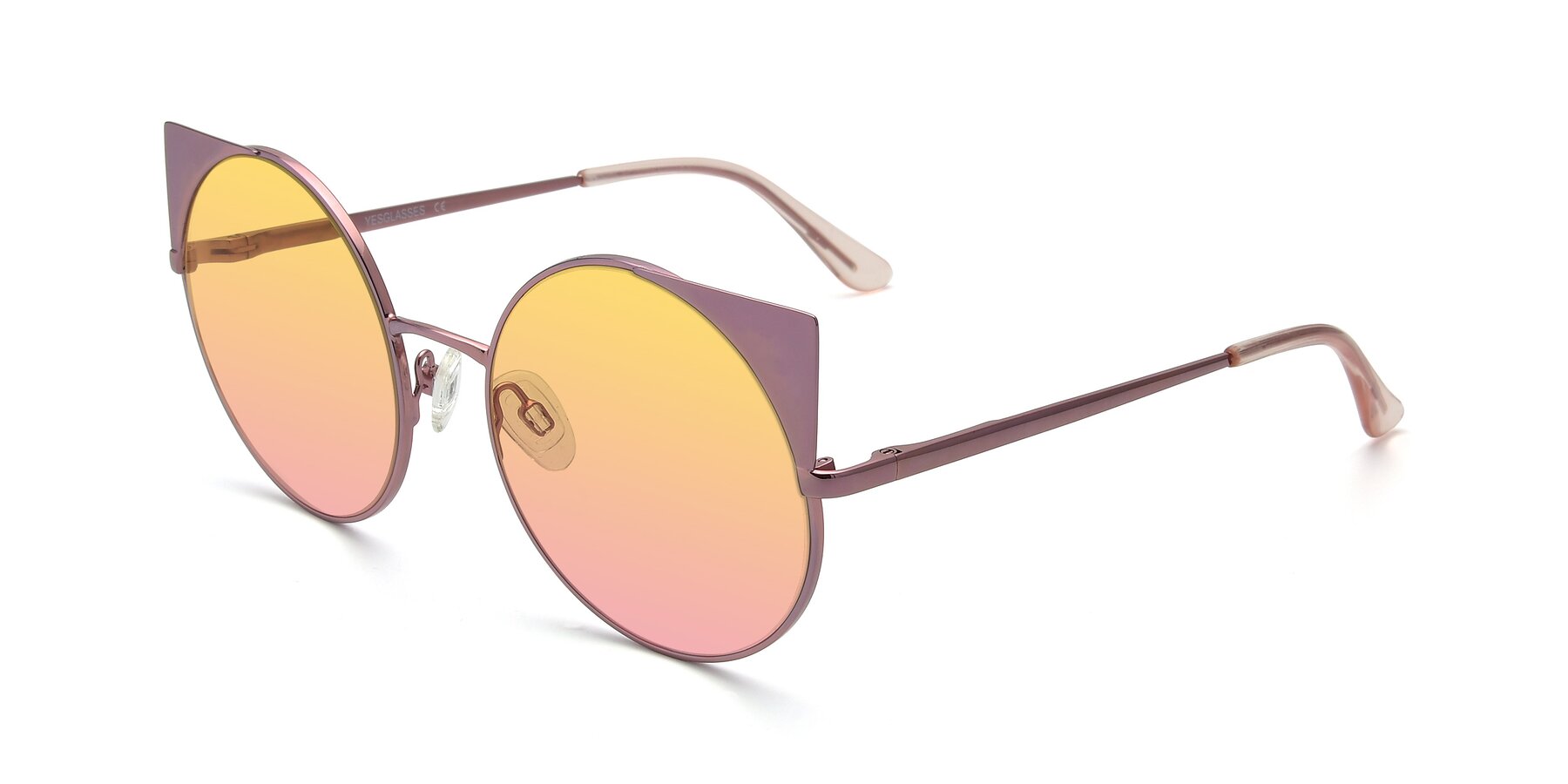 Angle of SSR1955 in Pink with Yellow / Pink Gradient Lenses