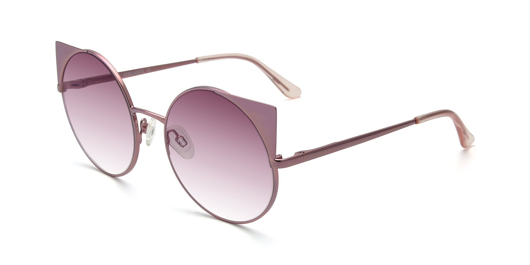 Angle of SSR1955 in Pink with Wine Gradient Lenses