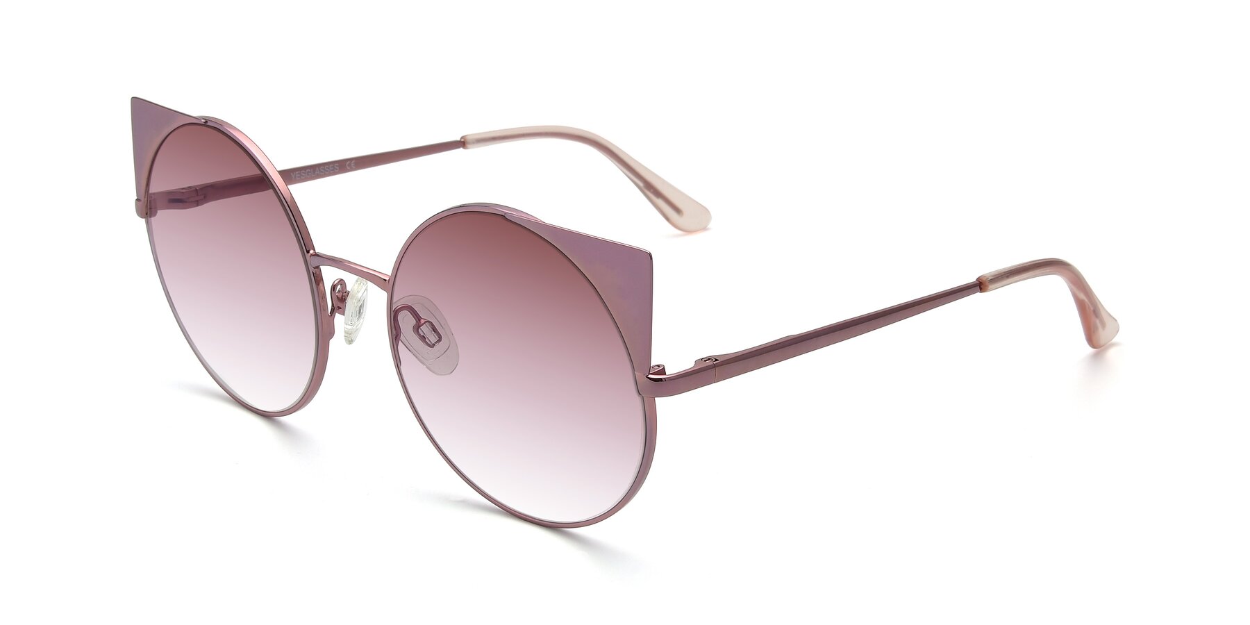 Angle of SSR1955 in Pink with Garnet Gradient Lenses