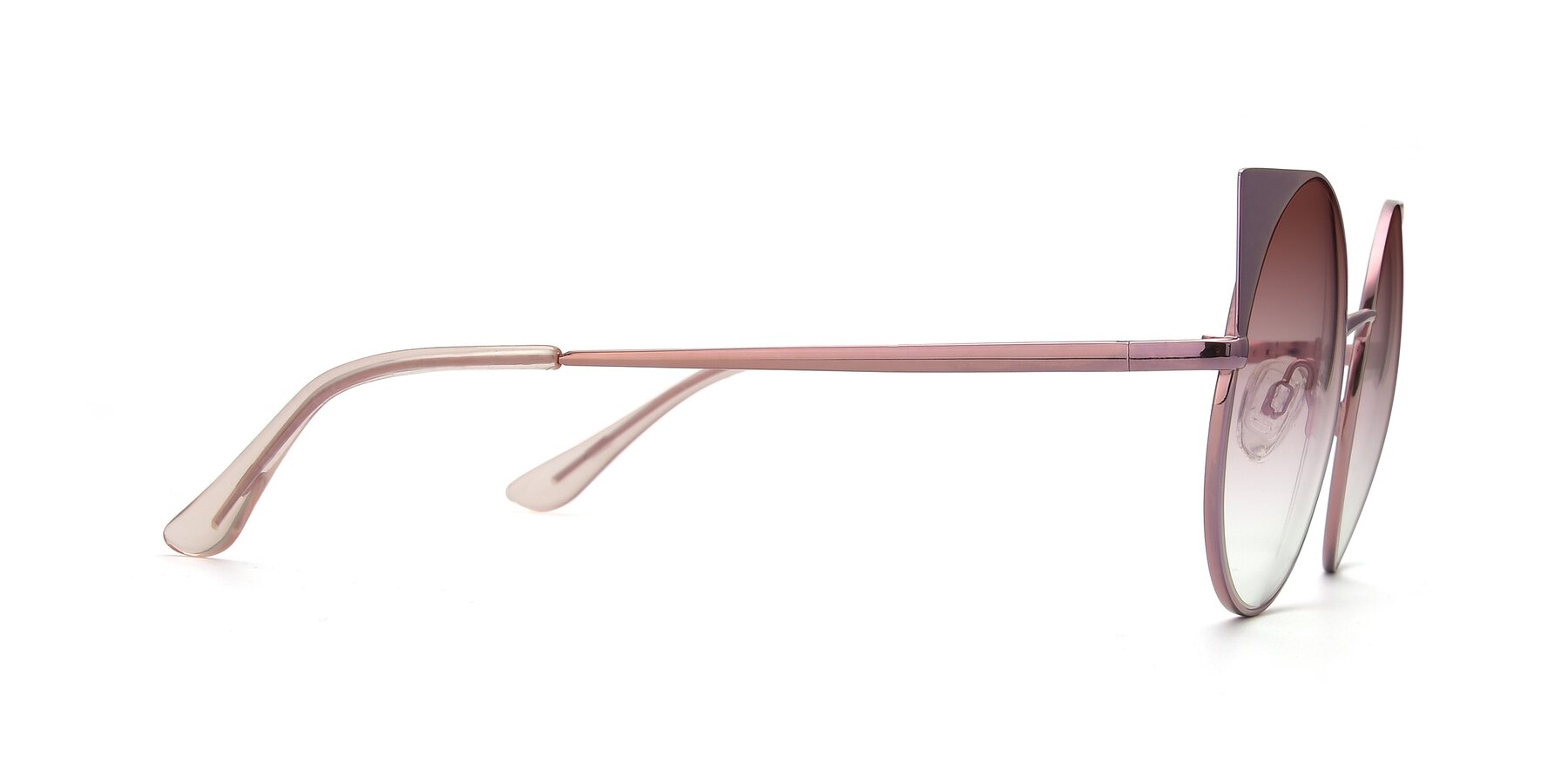 Side of SSR1955 in Pink with Garnet Gradient Lenses