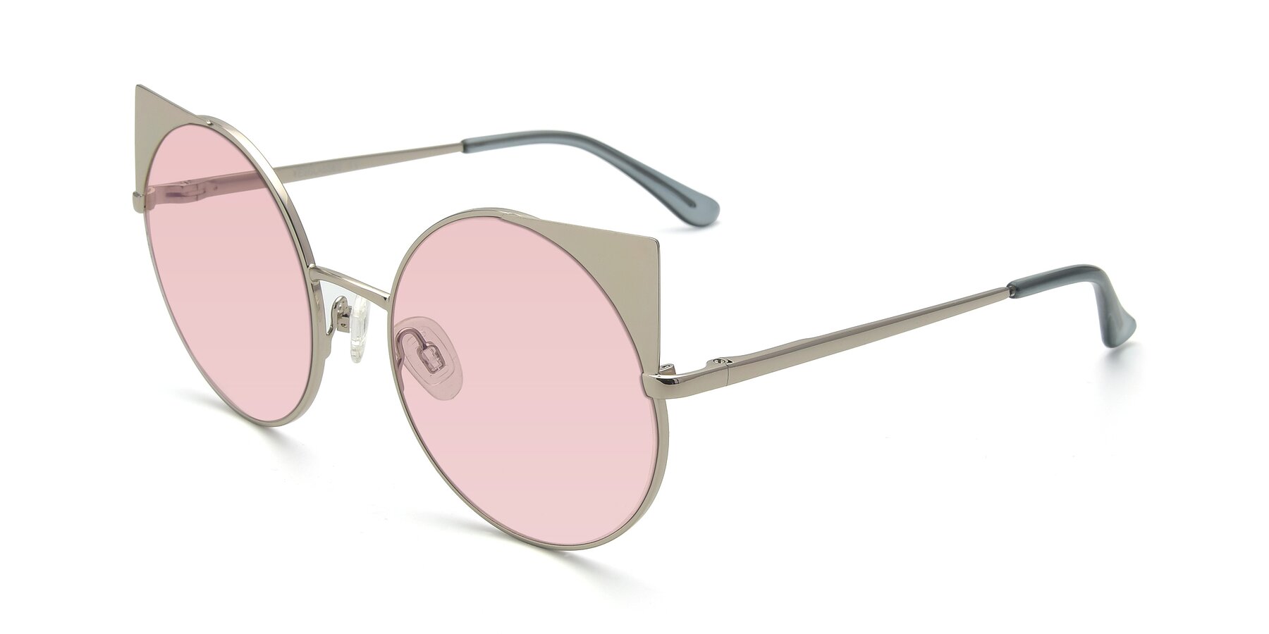 Angle of SSR1955 in Silver with Light Garnet Tinted Lenses