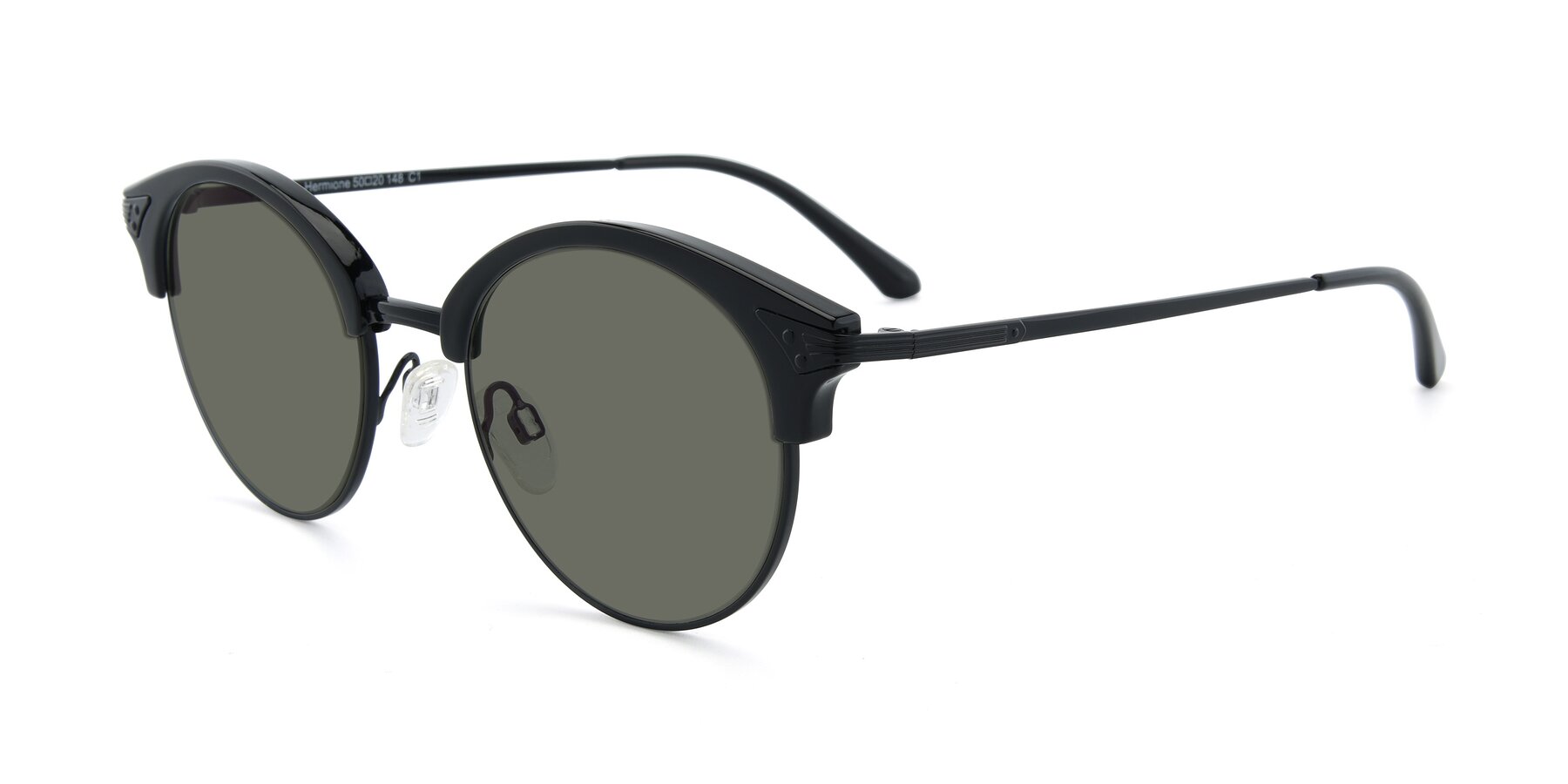 Angle of Hermione in Black with Gray Polarized Lenses