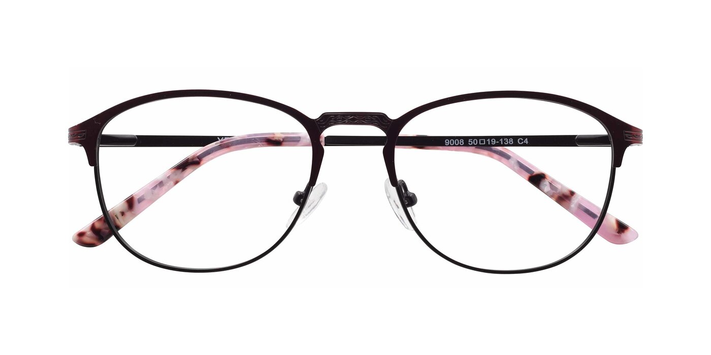 9008 - Wine / Black Eyeglasses