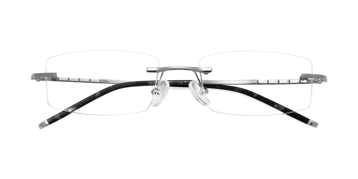 58076 - Silver Reading Glasses