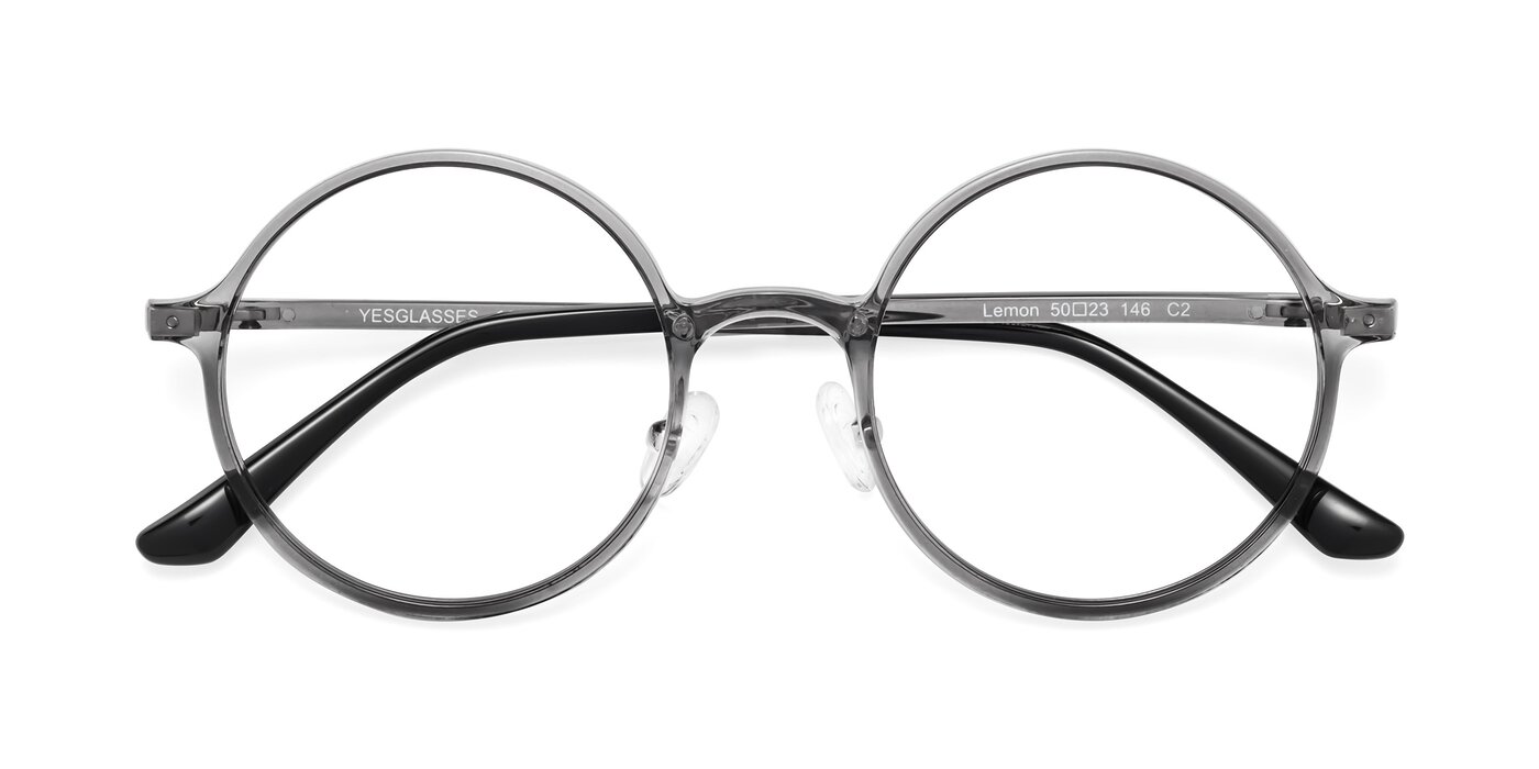 Lemon - Transparent Gray Reading Glasses