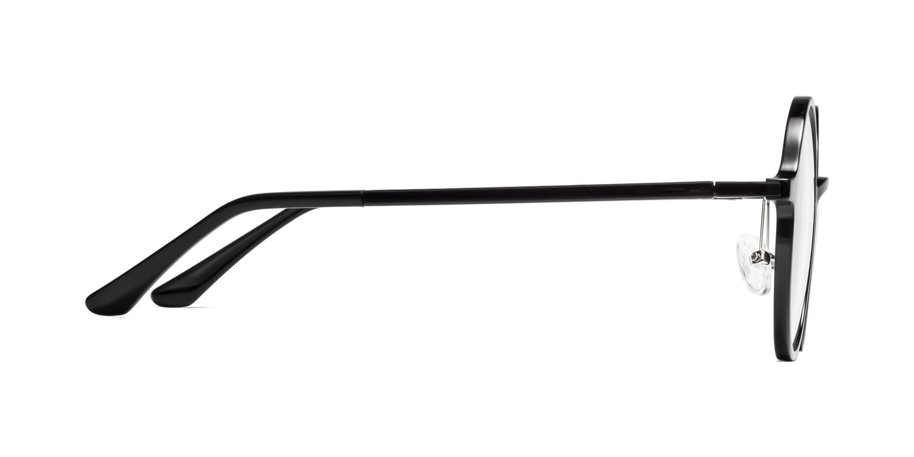 Side of Lemon in Black with Clear Reading Eyeglass Lenses