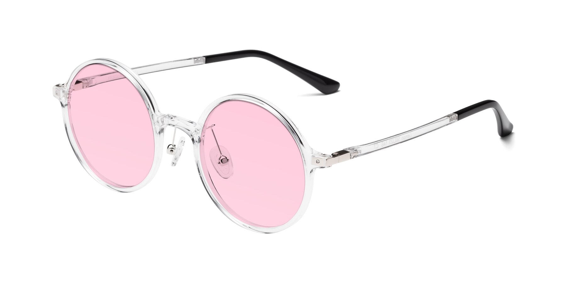Angle of Lemon in Clear with Light Pink Tinted Lenses