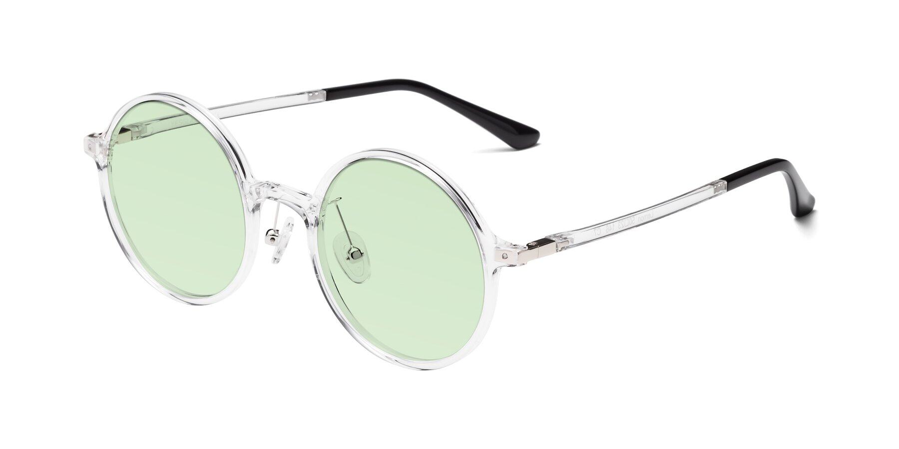 Angle of Lemon in Clear with Light Green Tinted Lenses