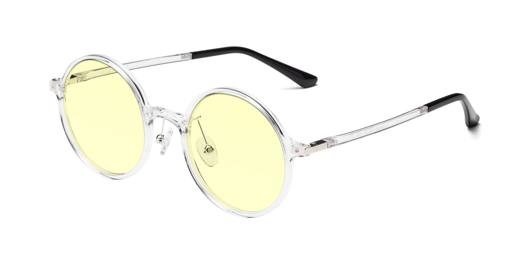 Angle of Lemon in Clear with Light Yellow Tinted Lenses