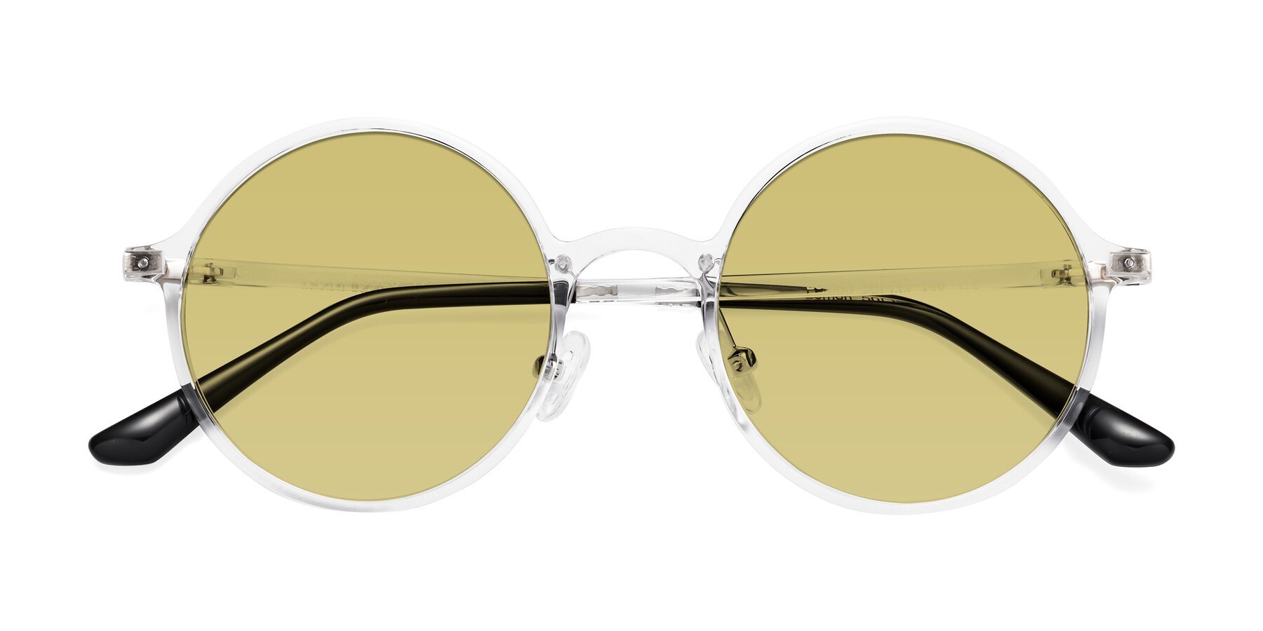 Folded Front of Lemon in Clear with Medium Champagne Tinted Lenses
