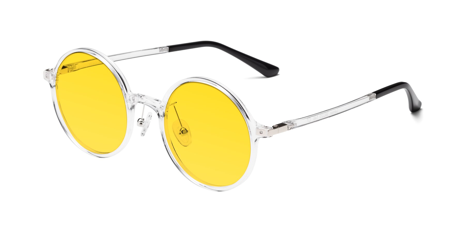 Angle of Lemon in Clear with Yellow Tinted Lenses