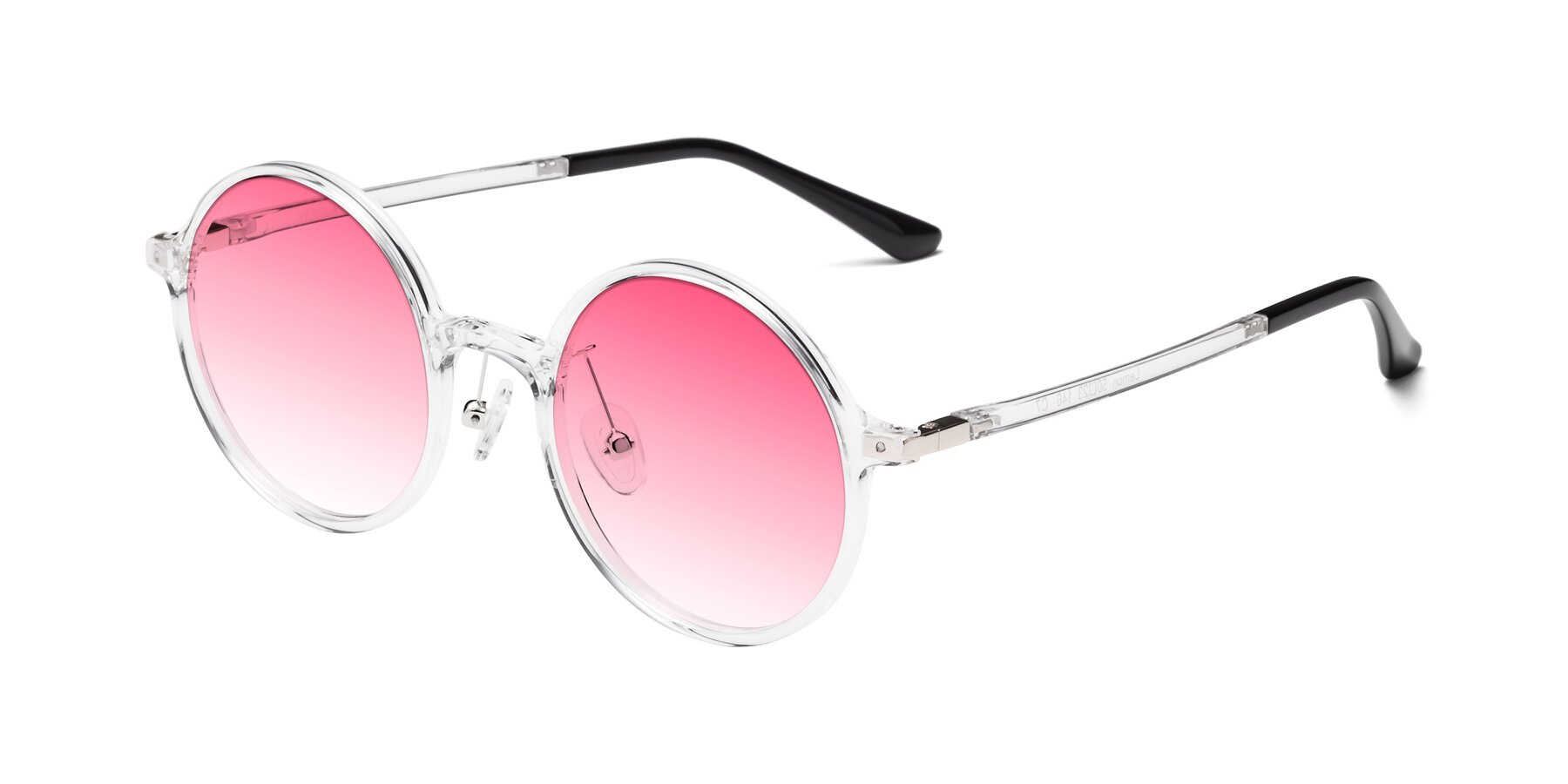 Angle of Lemon in Clear with Pink Gradient Lenses