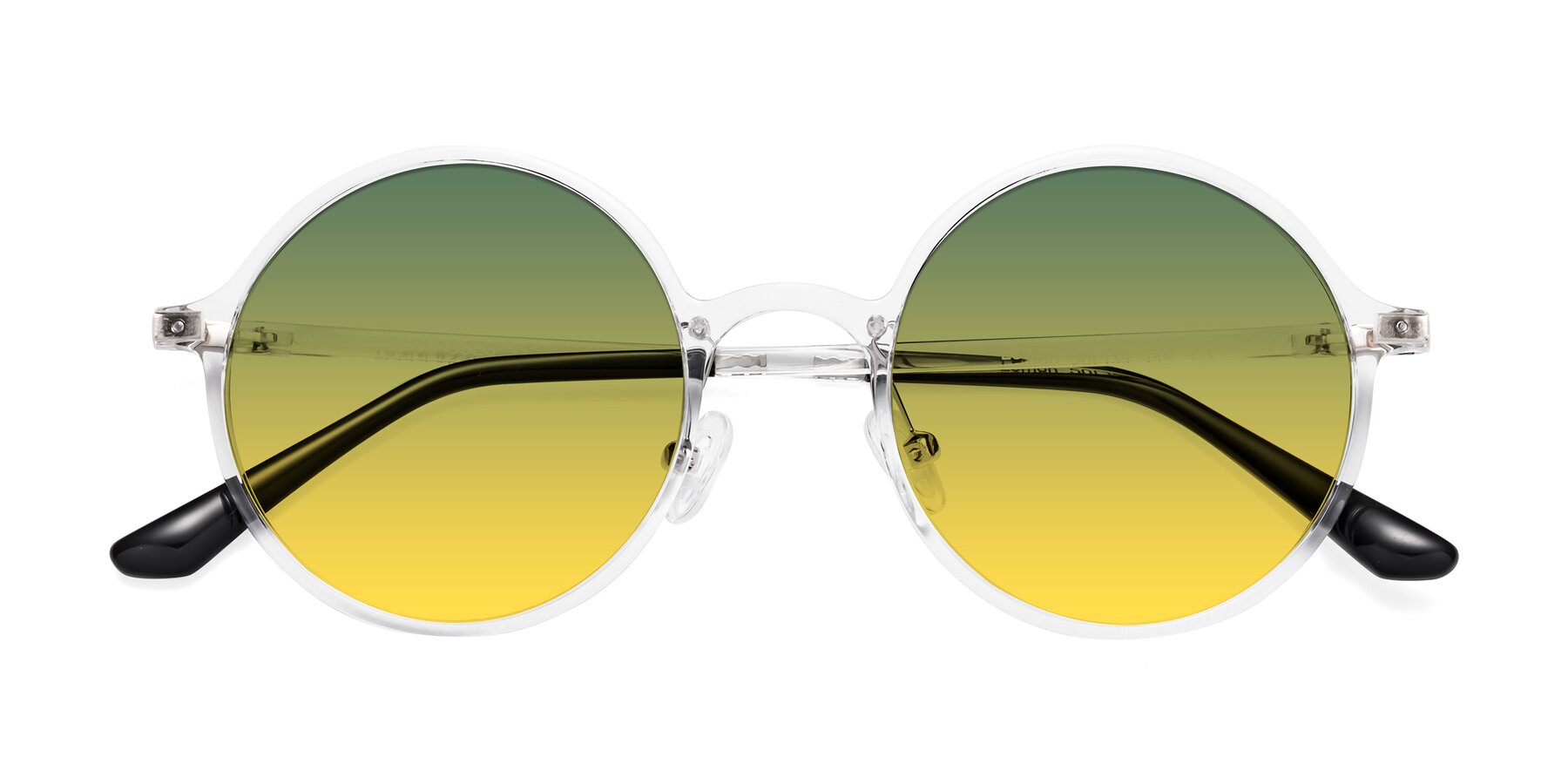 Folded Front of Lemon in Clear with Green / Yellow Gradient Lenses