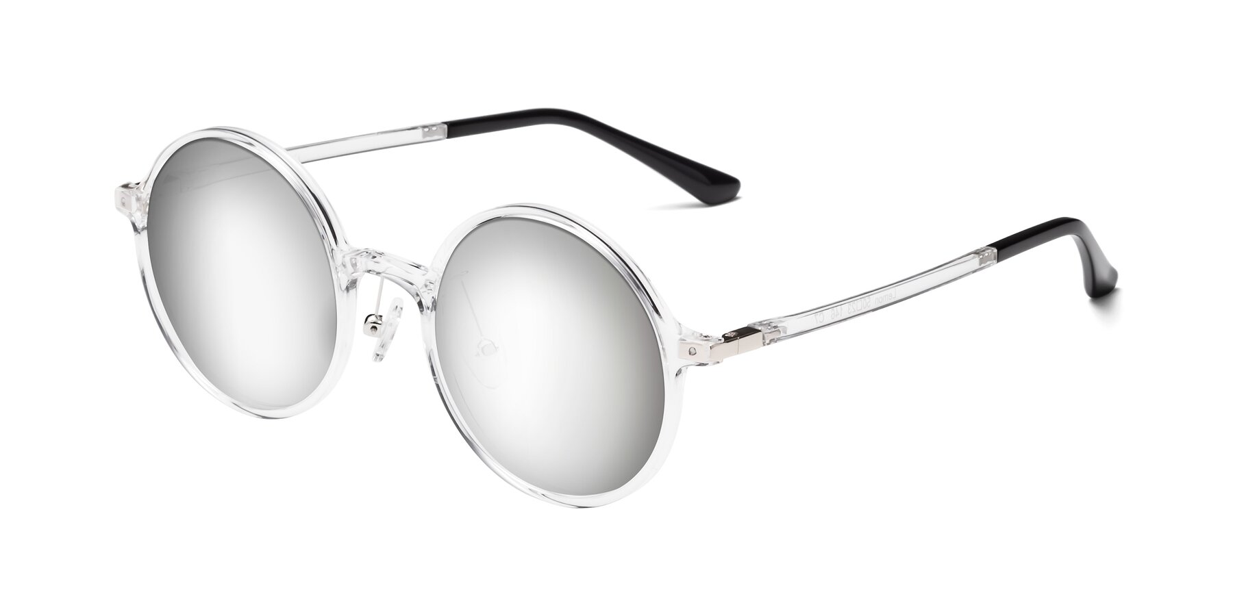 Angle of Lemon in Clear with Silver Mirrored Lenses