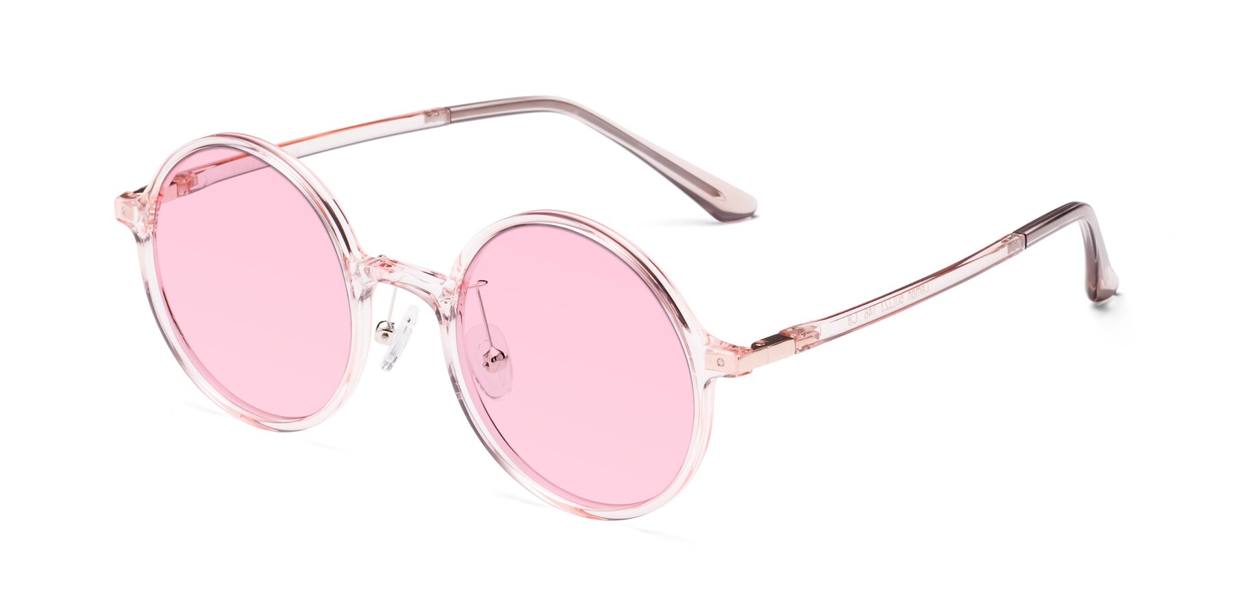 Angle of Lemon in Transparent Pink with Light Pink Tinted Lenses