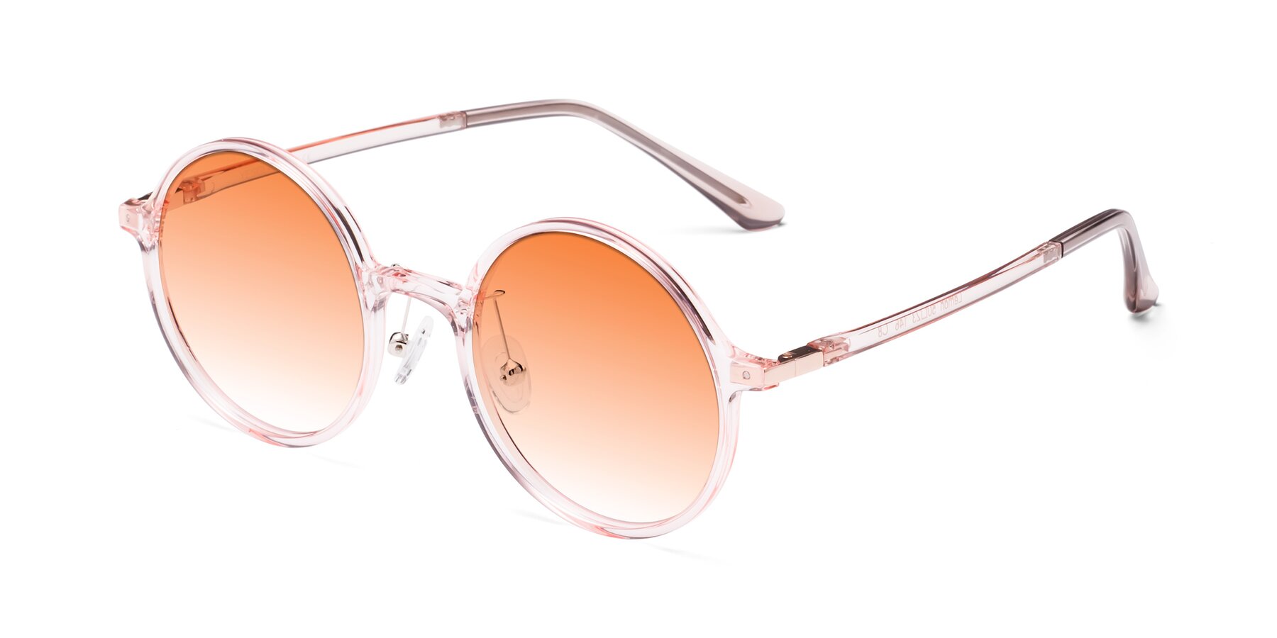 Angle of Lemon in Transparent Pink with Orange Gradient Lenses