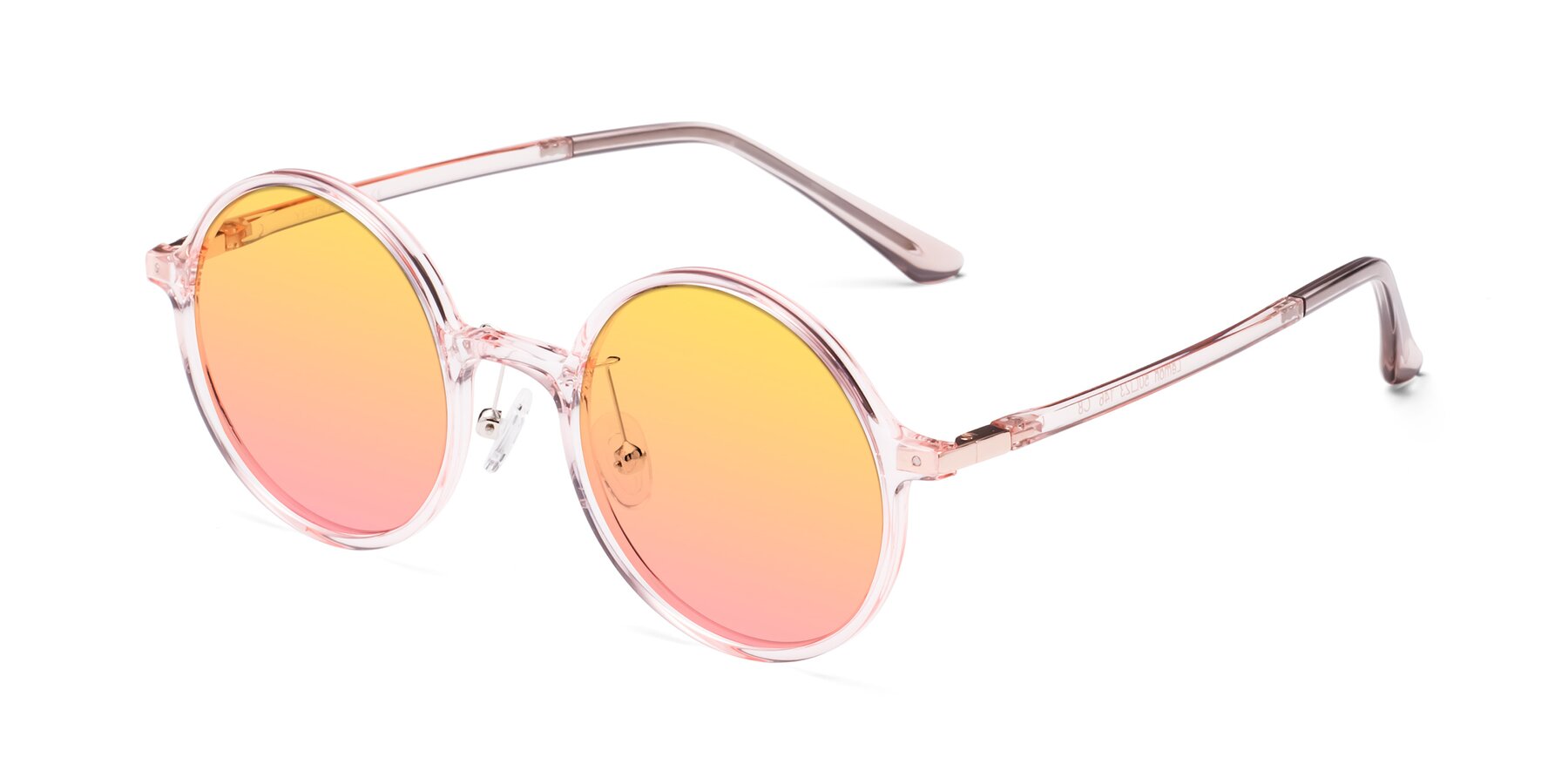 Angle of Lemon in Transparent Pink with Yellow / Pink Gradient Lenses