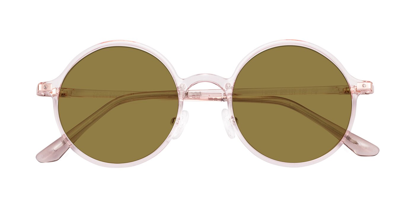 Lemon - Transparent Pink Polarized Sunglasses