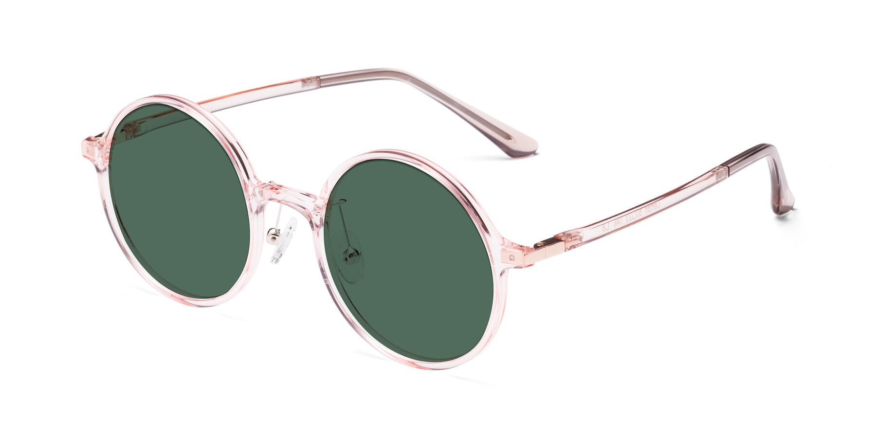 Angle of Lemon in Transparent Pink with Green Polarized Lenses