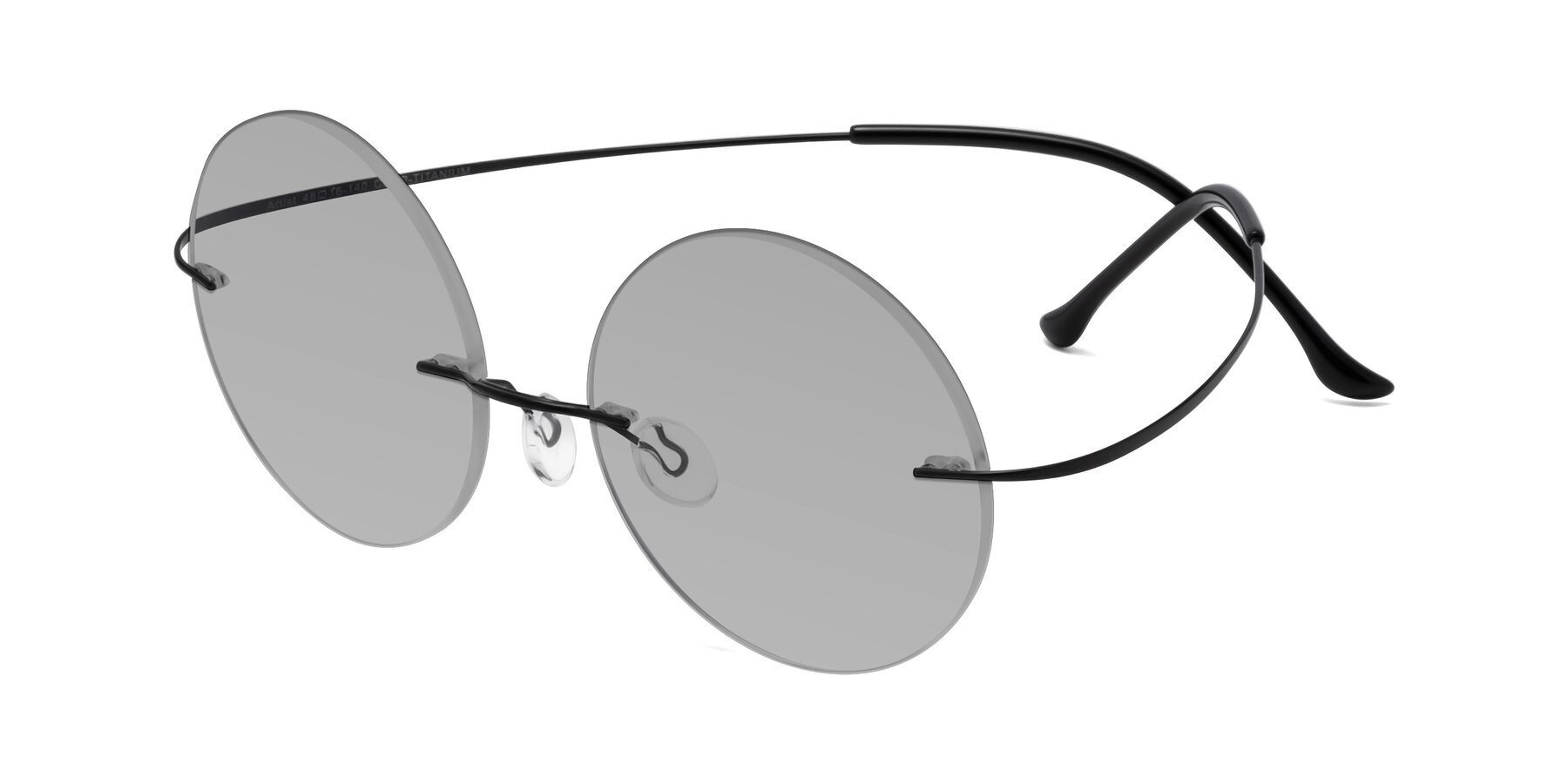 Angle of Artist in Black with Light Gray Tinted Lenses