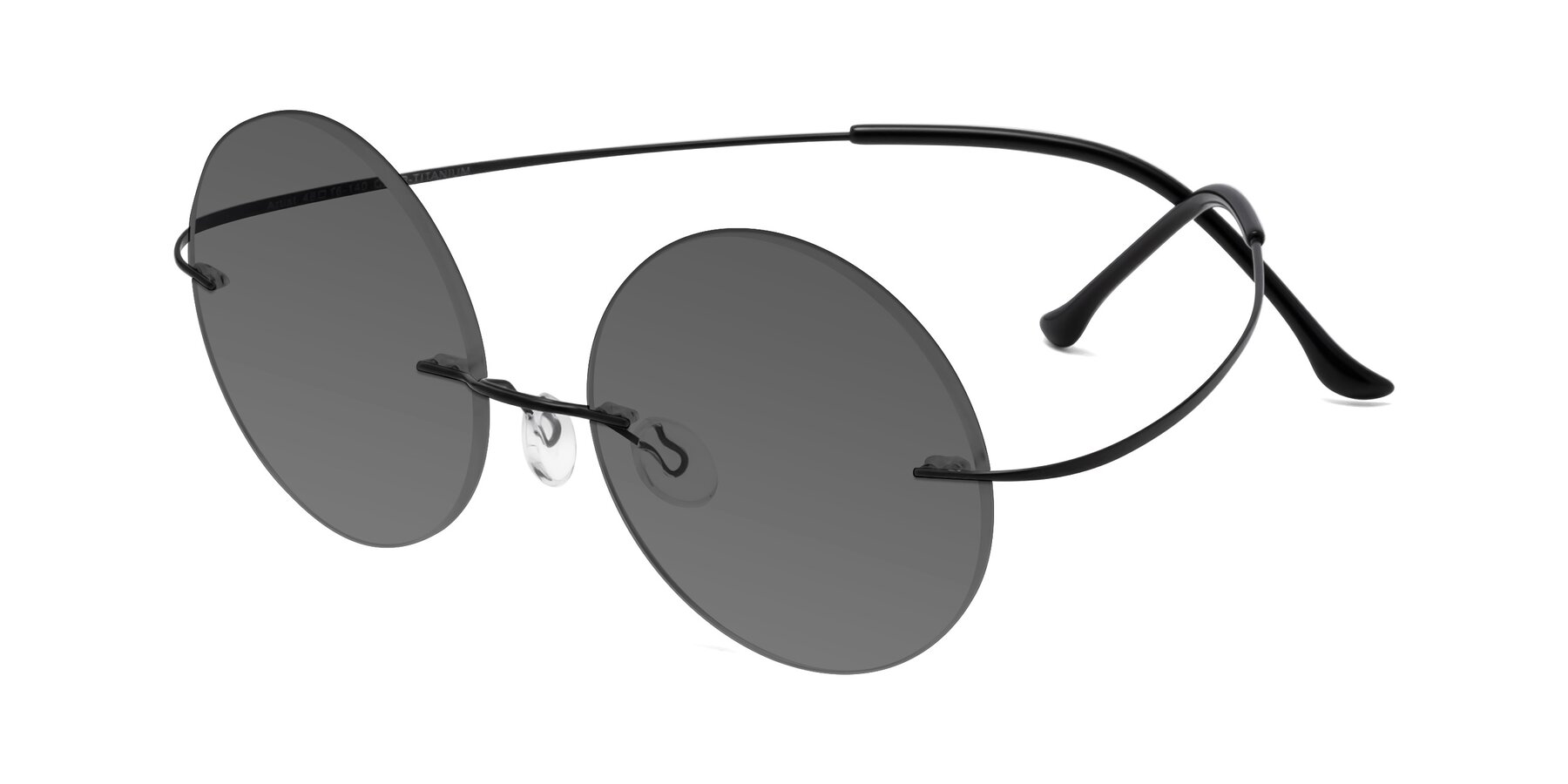 Angle of Artist in Black with Medium Gray Tinted Lenses