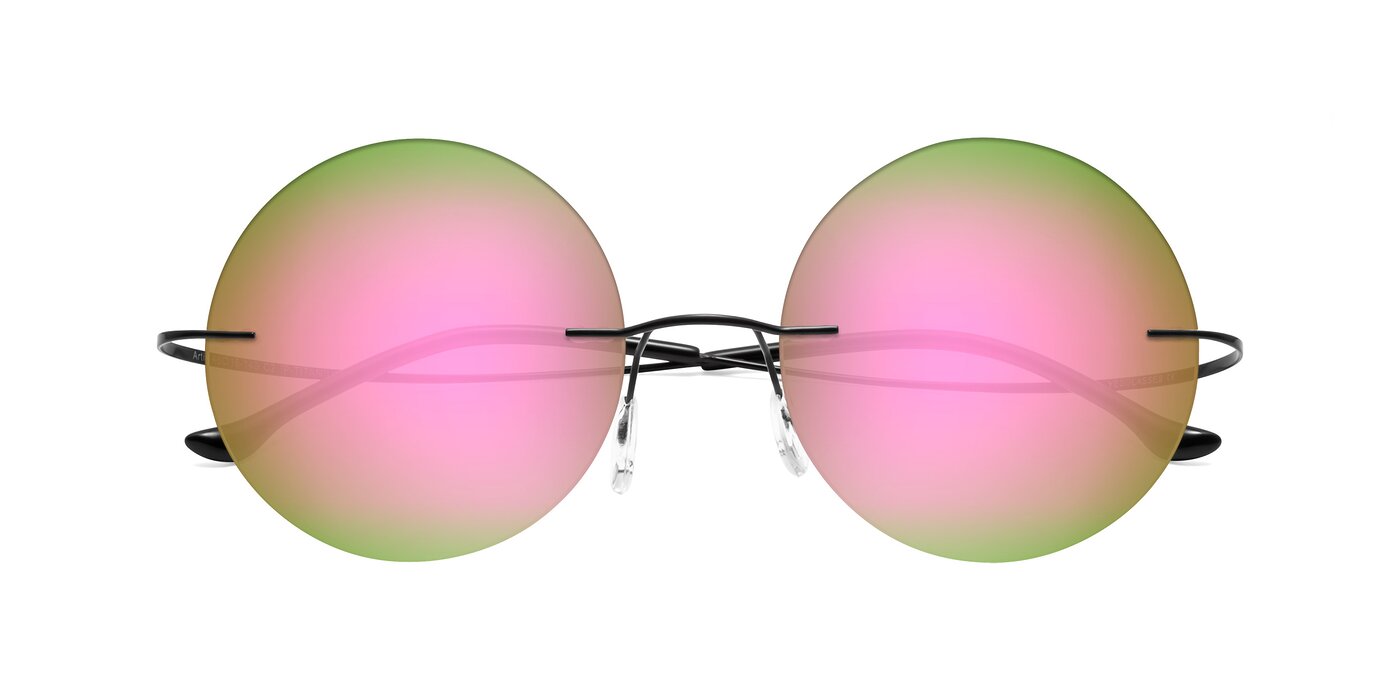 Artist - Black Flash Mirrored Sunglasses