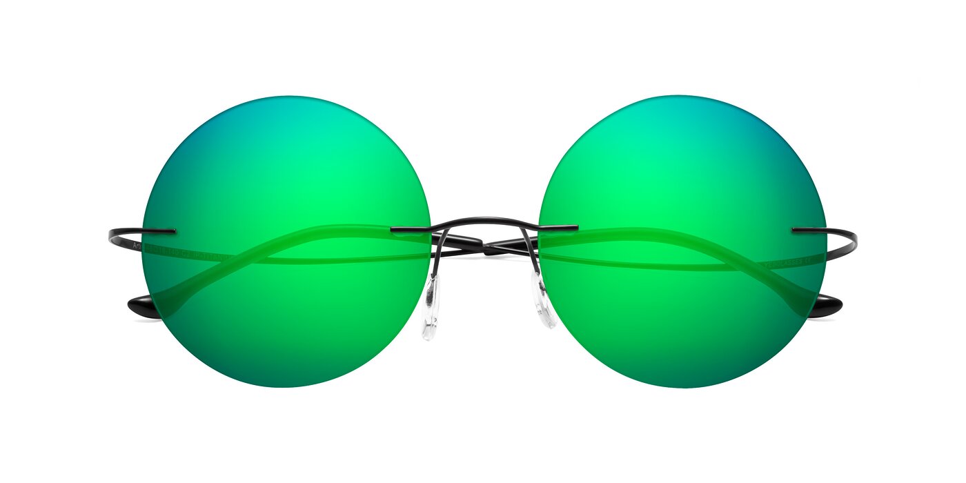 Artist - Black Flash Mirrored Sunglasses