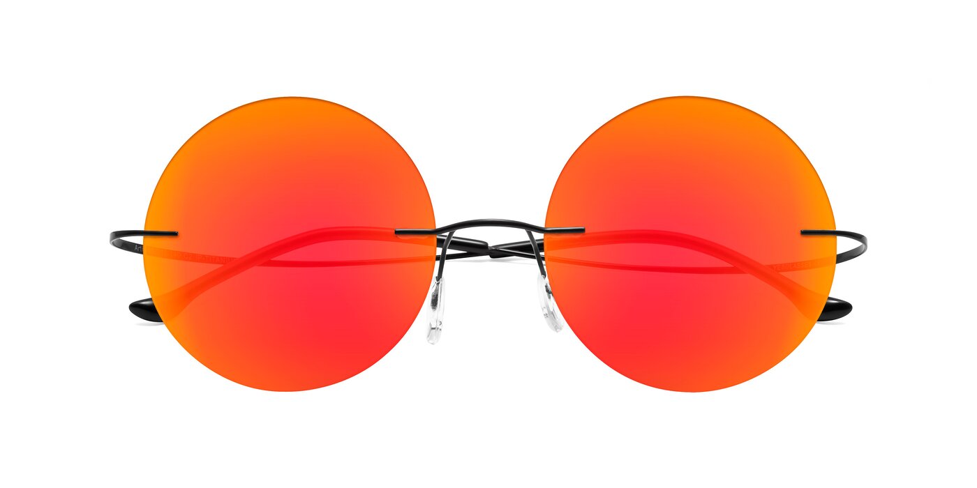 Artist - Black Flash Mirrored Sunglasses