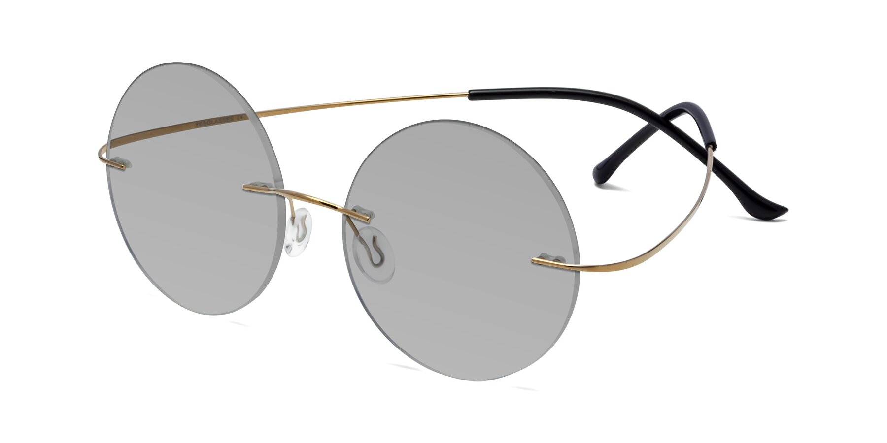 Angle of Artist in Gold with Light Gray Tinted Lenses