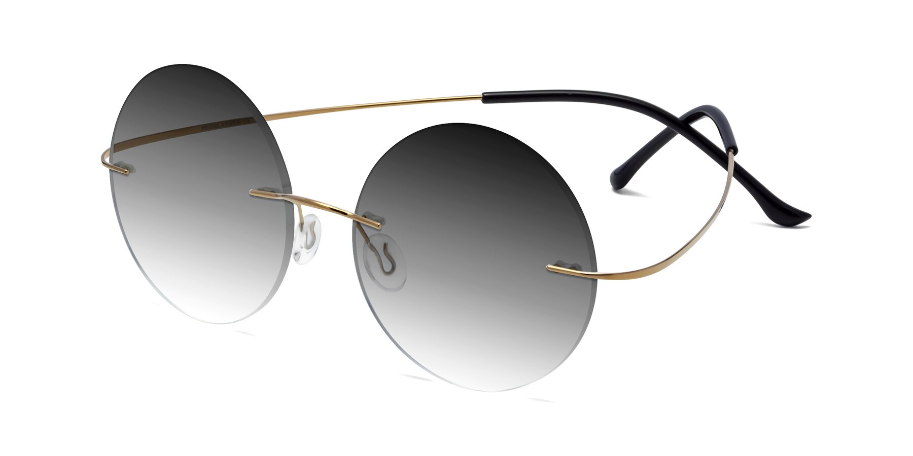 Angle of Artist in Gold with Gray Gradient Lenses