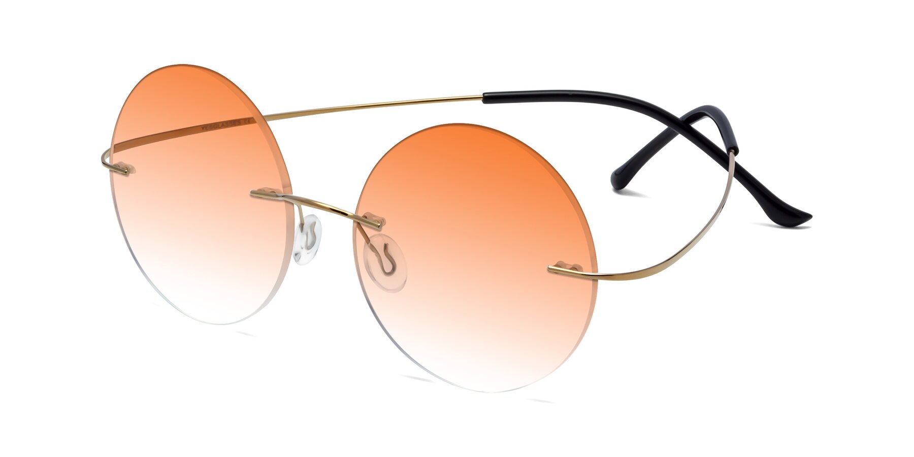 Angle of Artist in Gold with Orange Gradient Lenses