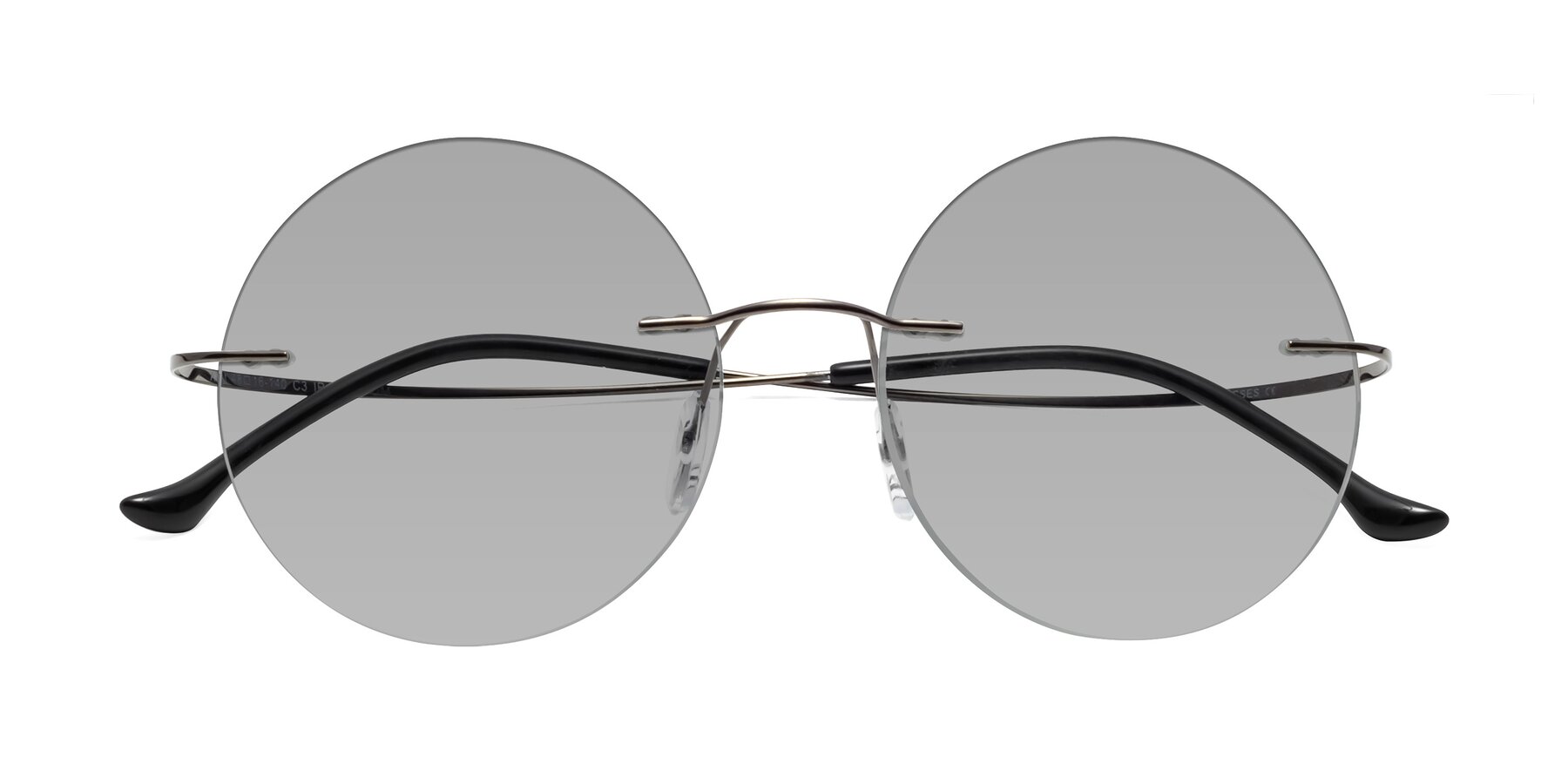 Folded Front of Artist in Gunmetal with Light Gray Tinted Lenses