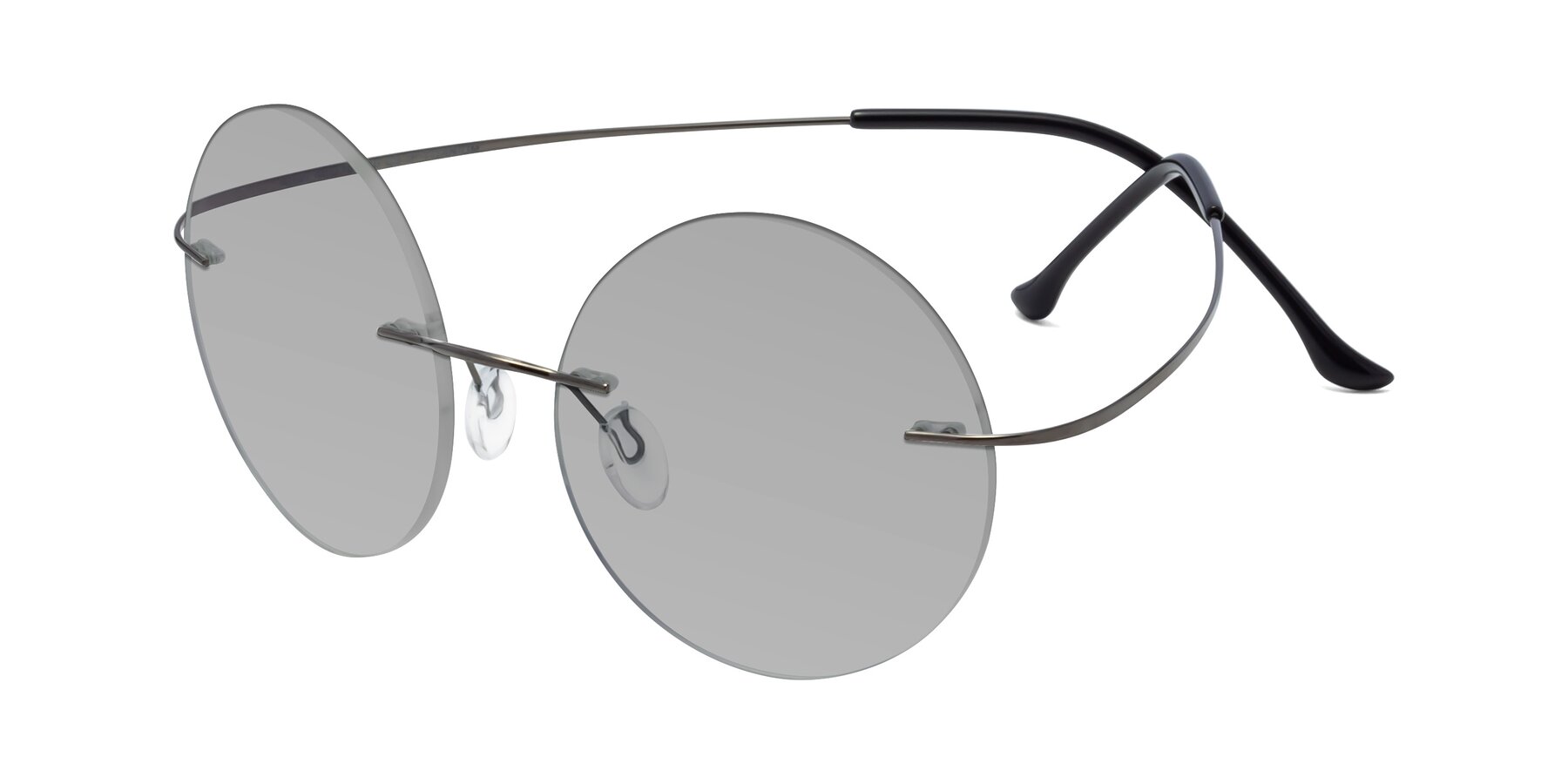 Angle of Artist in Gunmetal with Light Gray Tinted Lenses