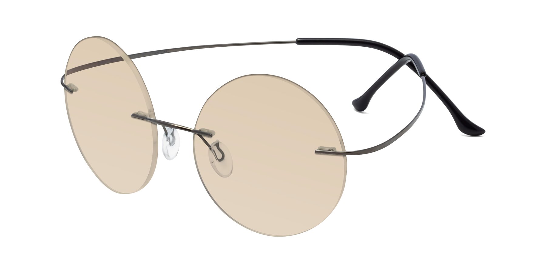 Angle of Artist in Gunmetal with Light Brown Tinted Lenses