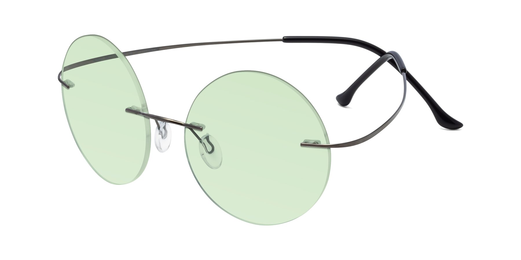 Angle of Artist in Gunmetal with Light Green Tinted Lenses