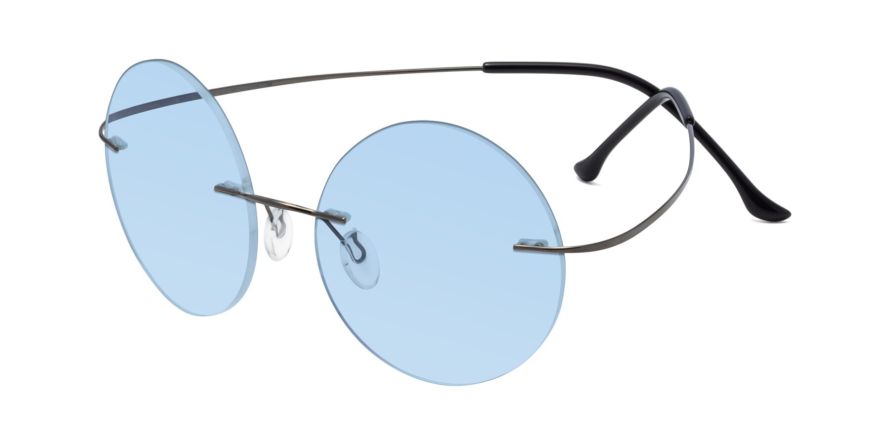Angle of Artist in Gunmetal with Light Blue Tinted Lenses