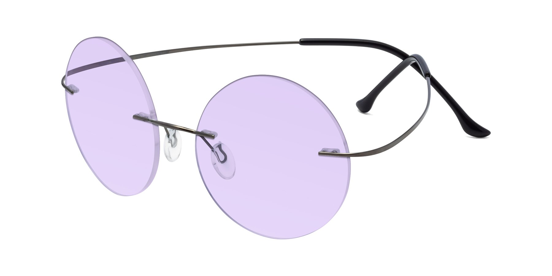 Angle of Artist in Gunmetal with Light Purple Tinted Lenses