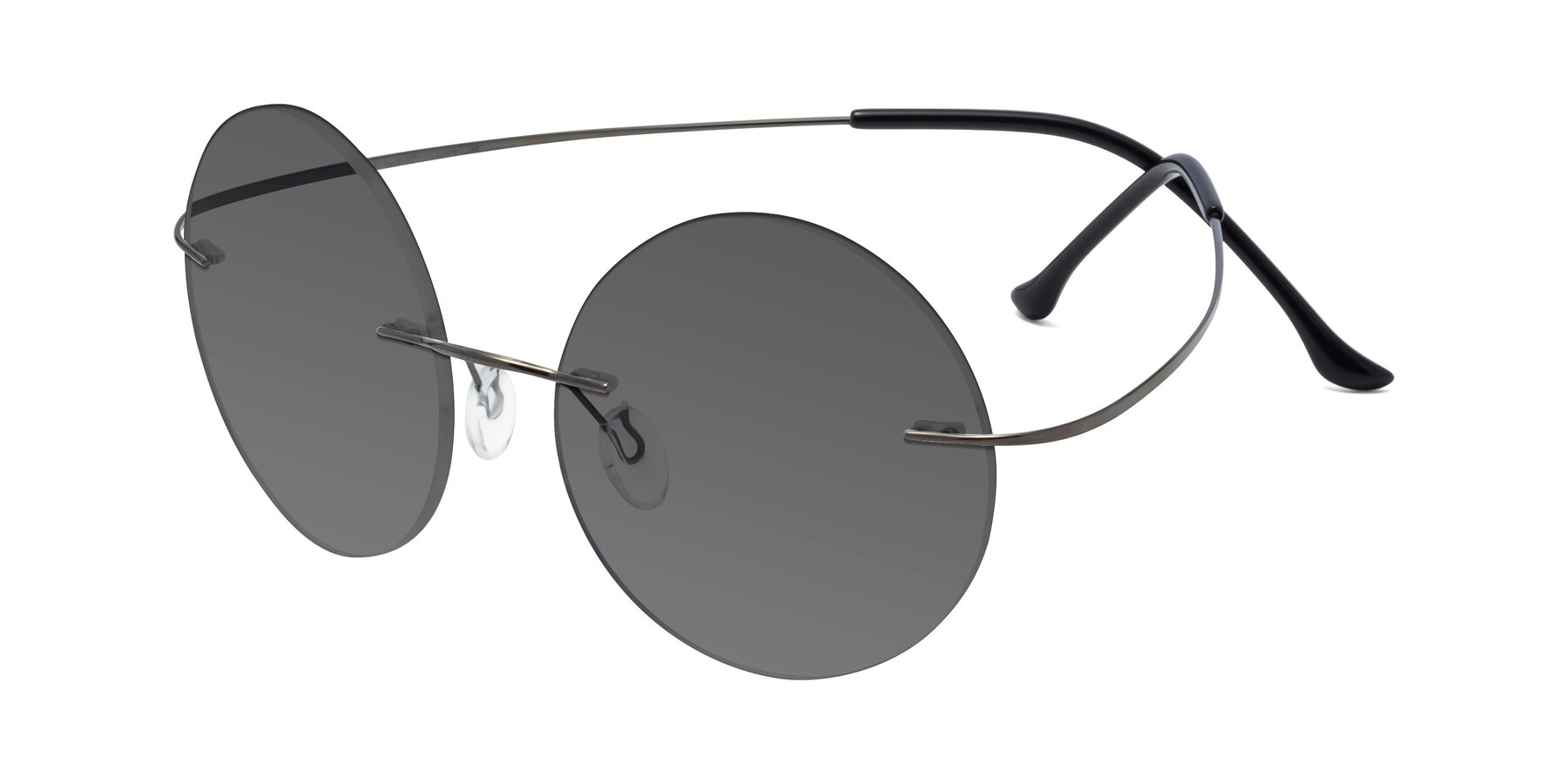 Angle of Artist in Gunmetal with Medium Gray Tinted Lenses