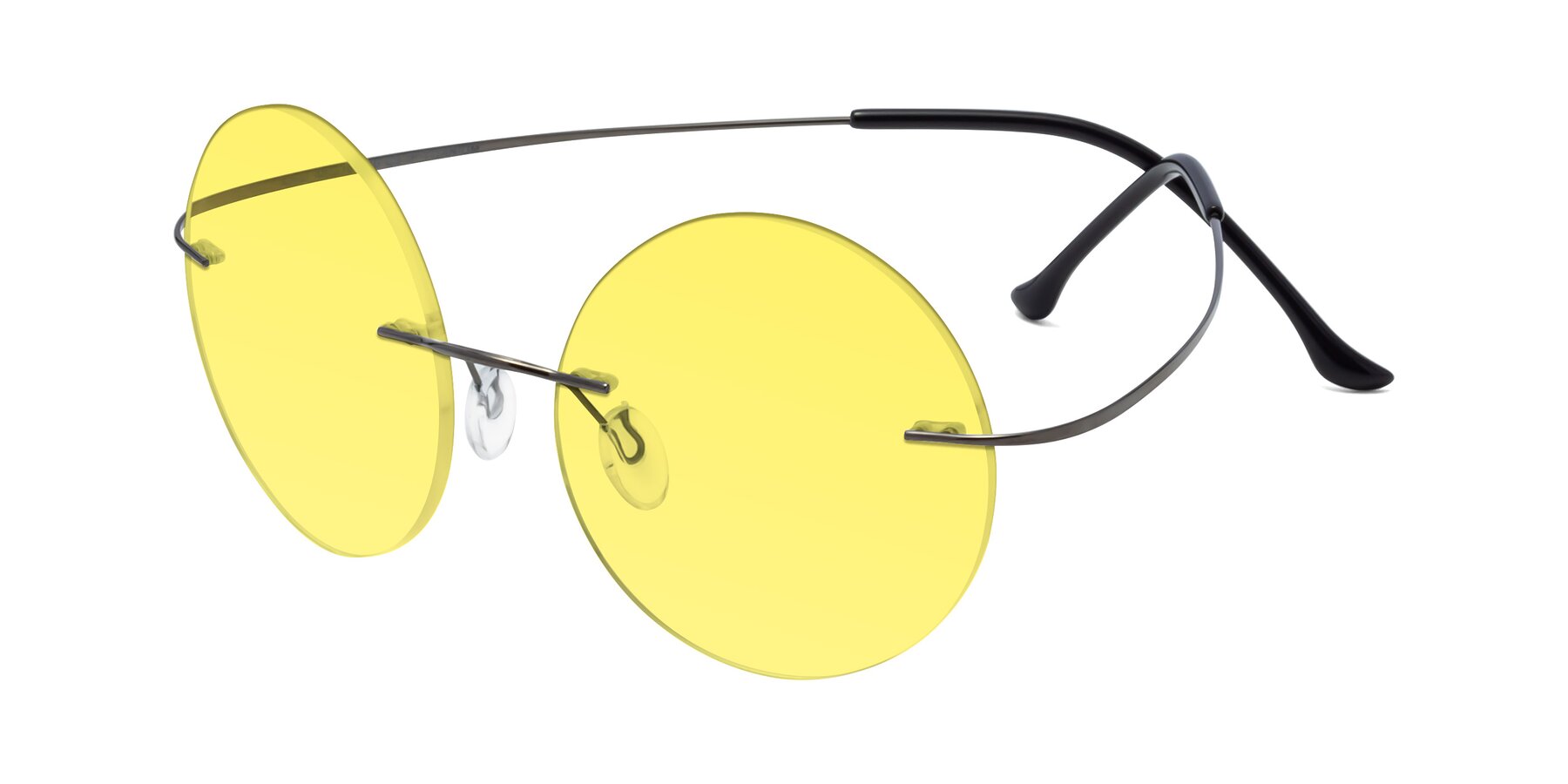 Angle of Artist in Gunmetal with Medium Yellow Tinted Lenses