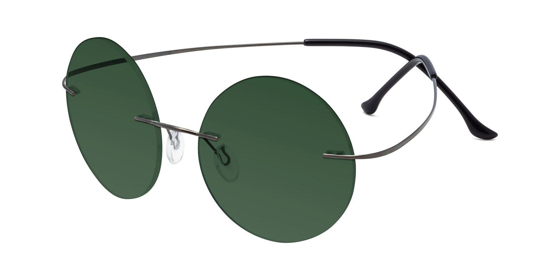 Angle of Artist in Gunmetal with Green Tinted Lenses