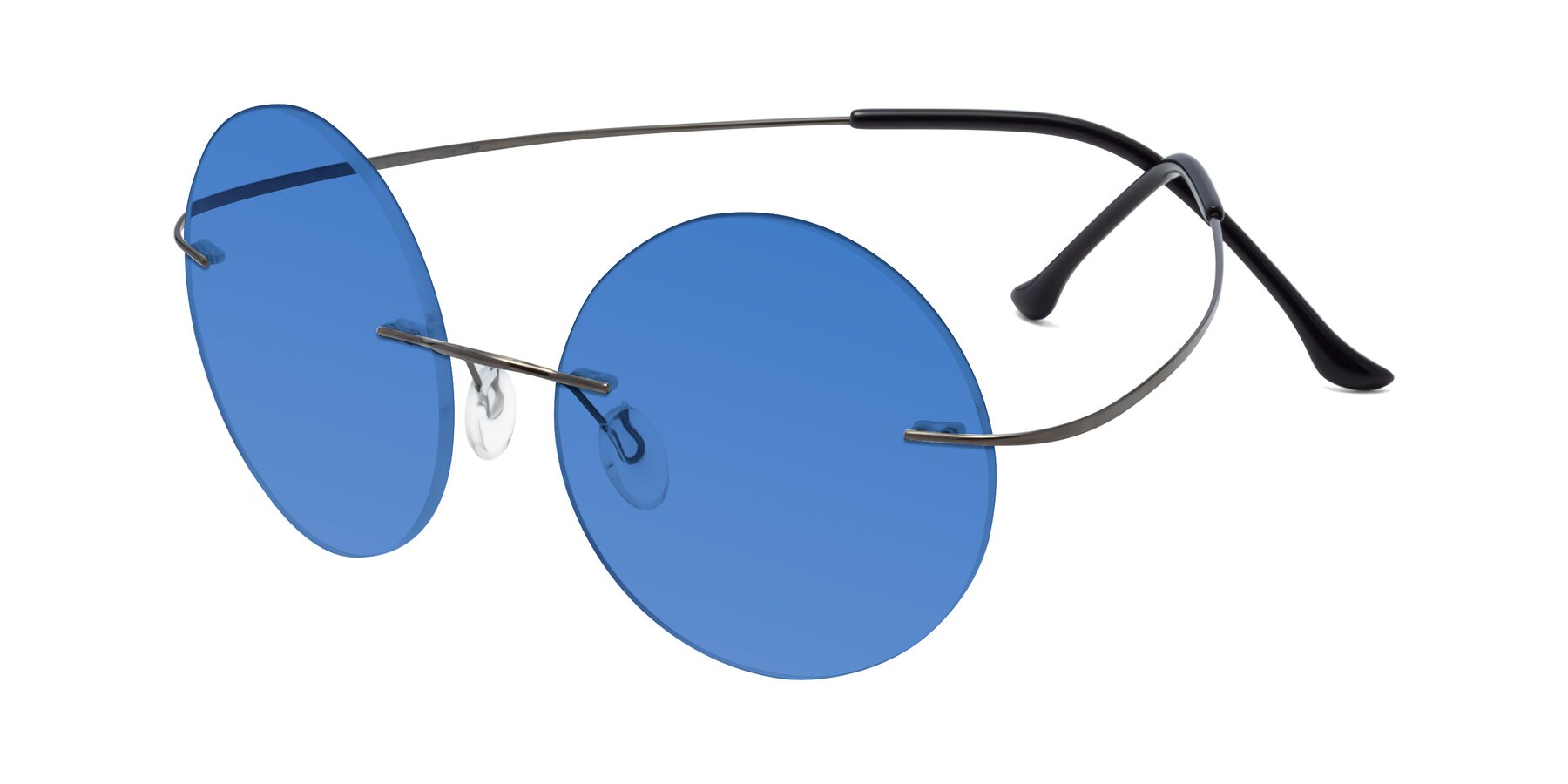 Angle of Artist in Gunmetal with Blue Tinted Lenses
