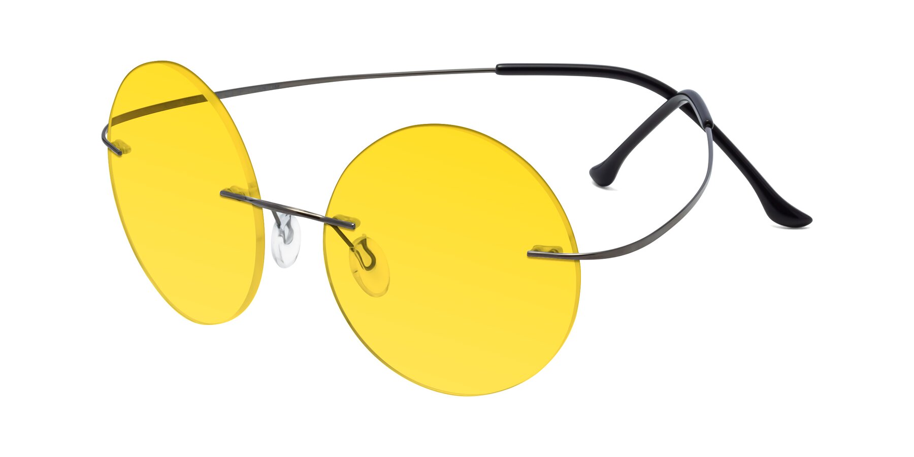 Angle of Artist in Gunmetal with Yellow Tinted Lenses