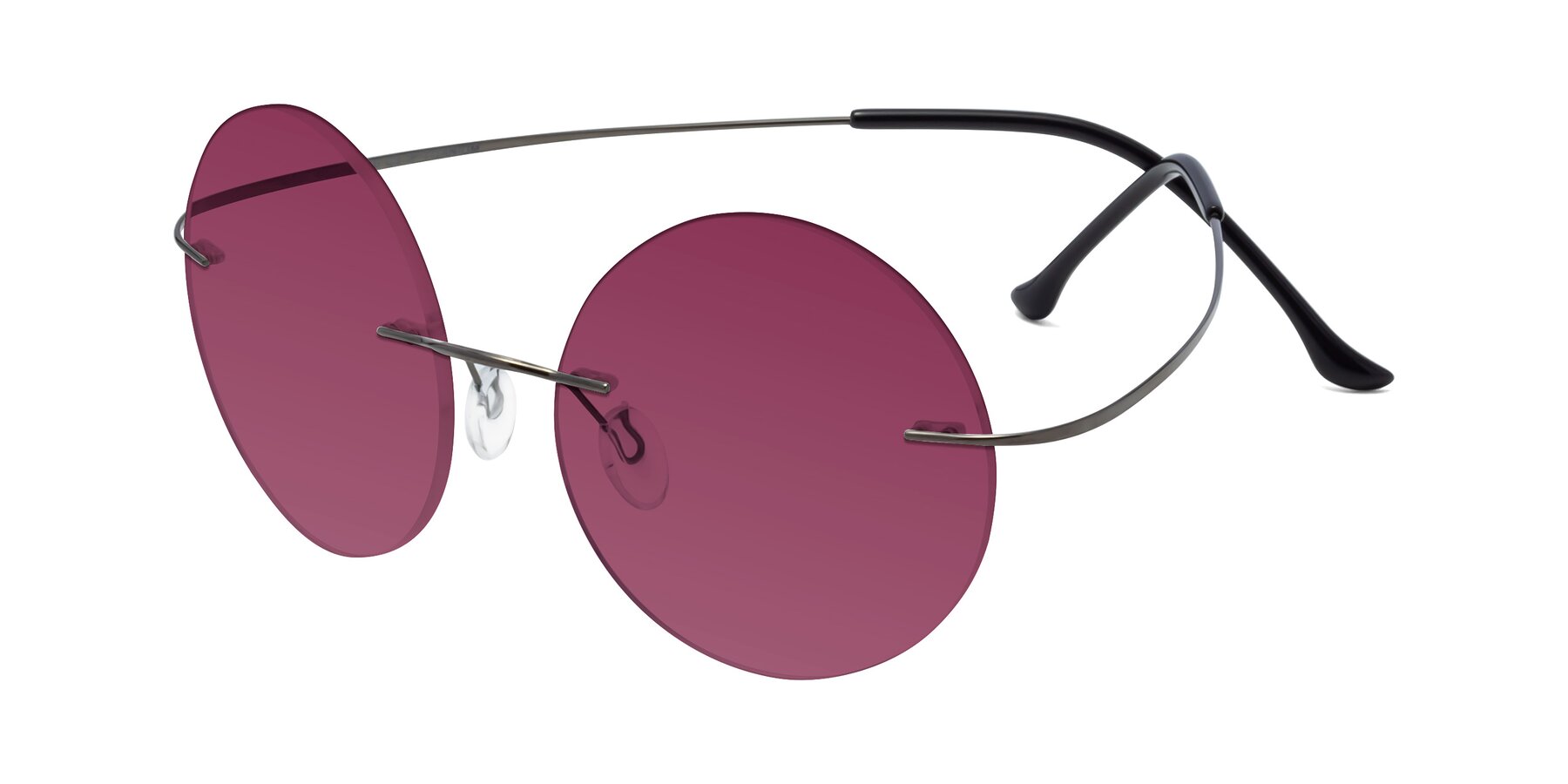 Angle of Artist in Gunmetal with Wine Tinted Lenses