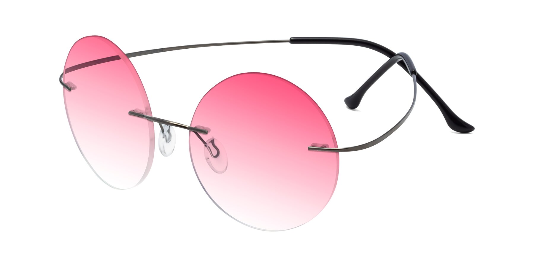 Angle of Artist in Gunmetal with Pink Gradient Lenses