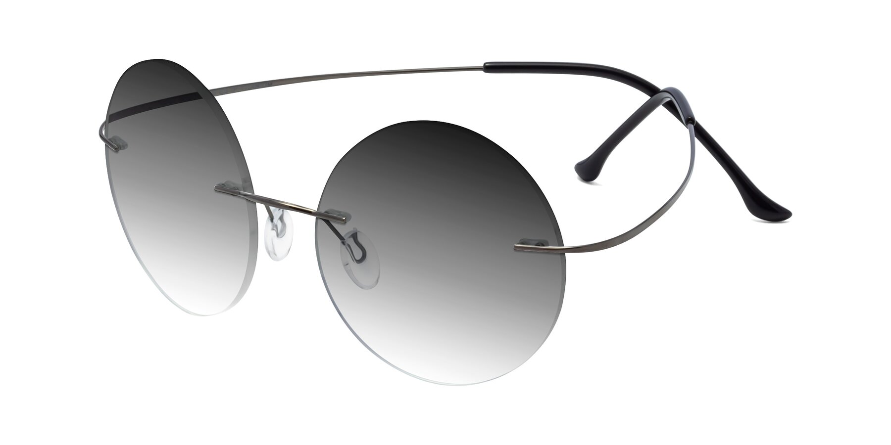 Angle of Artist in Gunmetal with Gray Gradient Lenses