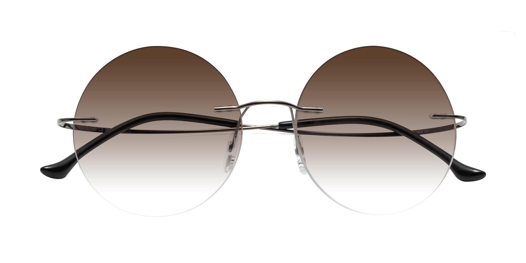 Folded Front of Artist in Gunmetal with Brown Gradient Lenses
