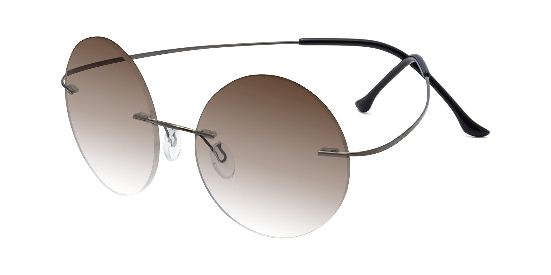 Angle of Artist in Gunmetal with Brown Gradient Lenses